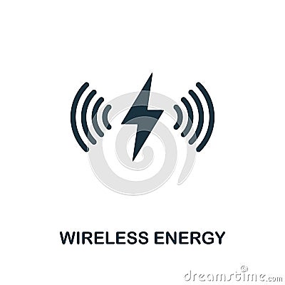 Wireless Energy icon. Premium style design from future technology icons collection. Pixel perfect Wireless Energy icon Vector Illustration