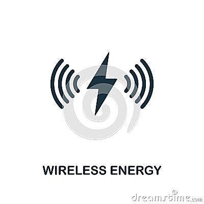 Wireless Energy icon. Premium style design from future technology icons collection. Pixel perfect Wireless Energy icon for web Stock Photo