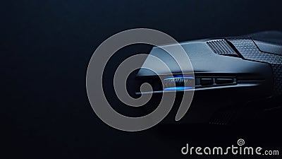 Wireless Gaming Mouse on dark background Stock Photo