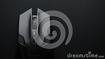 Wireless Gaming Mouse on dark background Stock Photo