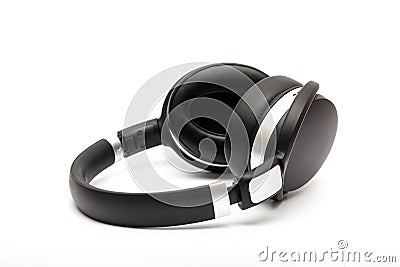 Wireless headphones isolated Stock Photo