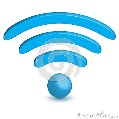 Wireless icon symbol Stock Photo