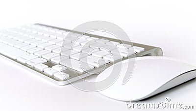 Wireless keyboard and mouse Editorial Stock Photo