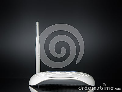 Wireless modem router network hub Stock Photo