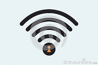Wireless Network Connection Access Point Security User Hotspot WiFi Signal Stock Photo