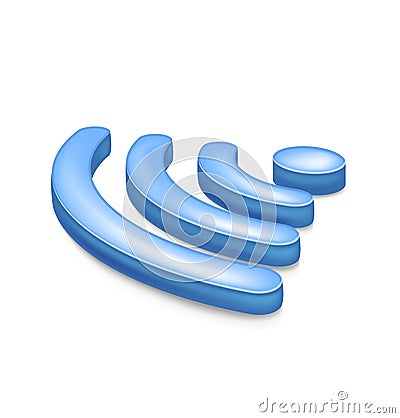 Wireless Network Symbol Vector Illustration