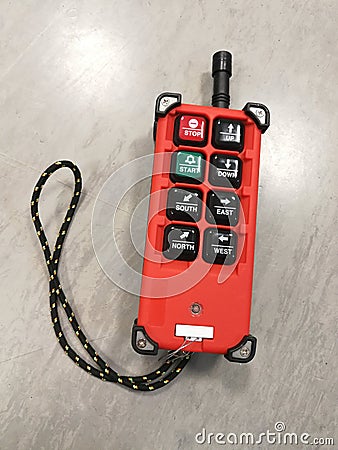 Wireless remote control for automatic machine Stock Photo