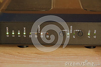 Wireless router Stock Photo