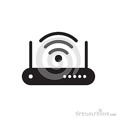 Wireless router repeater icon vector for graphic design, logo, web site, social media, mobile app, ui illustration Vector Illustration