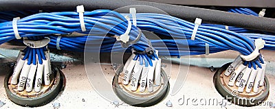 Wiring PLC Stock Photo