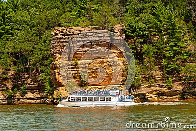 Wisconsin Dells River Editorial Stock Photo