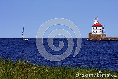 Wisconsin Point Light 809395 Stock Photo