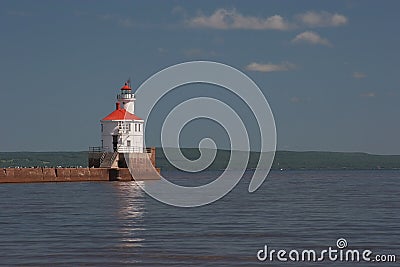 Wisconsin Point Lighthouse Stock Photo