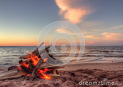 Wisconsin Point in Superior, Wisconsin is on the shore of Lake S Stock Photo