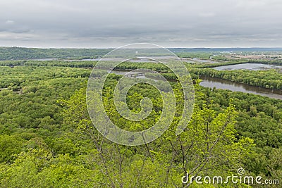 Wisconsin River Scenic Stock Photo