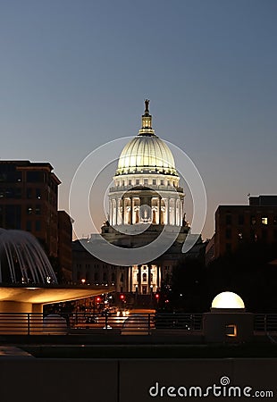 Wisconsin State Capitol building Stock Photo