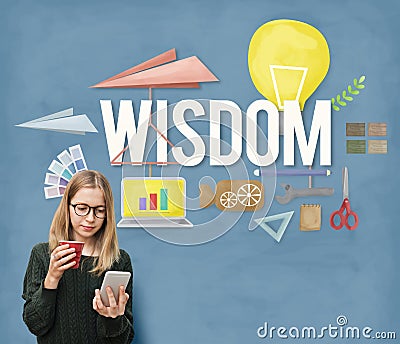 Wisdom Knowledge Intelligence Education Insight Concept Stock Photo