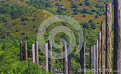 The wisdom path, lantau, hong kong Editorial Stock Photo