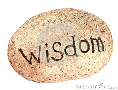 Wisdom rock Stock Photo