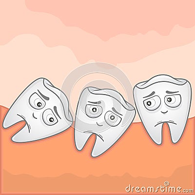 Wisdom tooth - Illustration Stock Photo