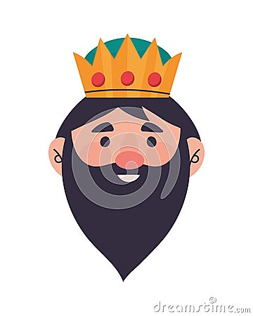 wise king gaspar Vector Illustration