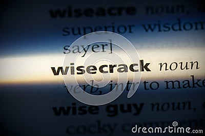 Wisecrack Stock Photo