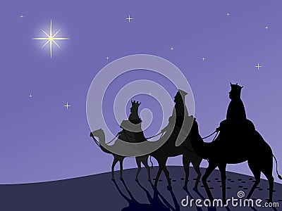 Wisemen in the Desert Stock Photo