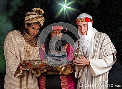 Wisemen gifts Stock Photo