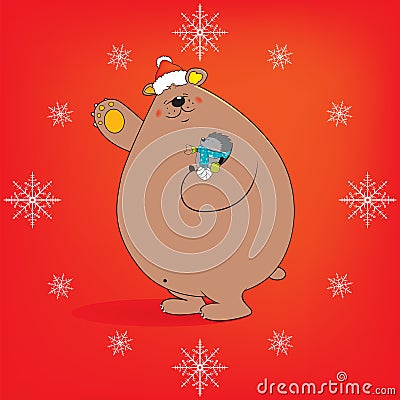 We Wish You a Merry Christmas Vector Illustration