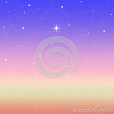 wishing star starry night sky Stock Photo