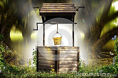 Wishing well Stock Photo