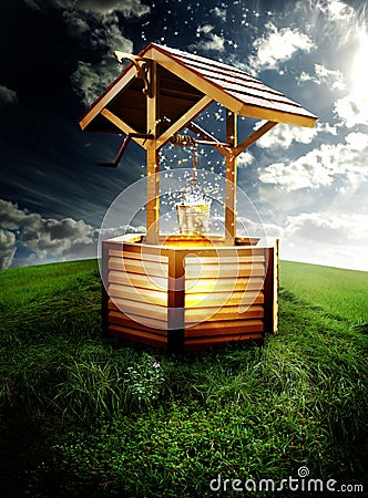 Wishing well Stock Photo