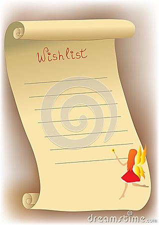 Wishlist Vector Illustration