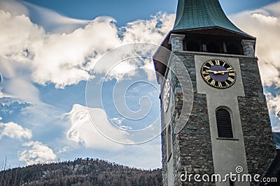 Wispy soft clouds Stock Photo