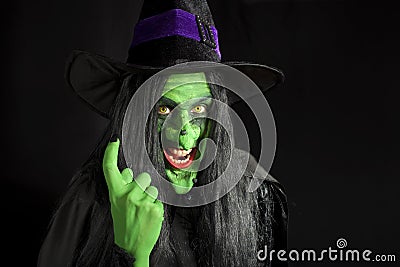 Witch beckoning you to come closer Stock Photo