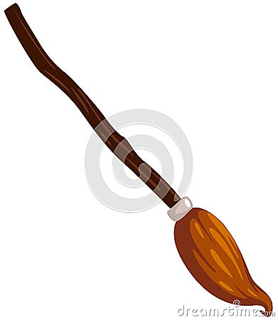 Witch broom Vector Illustration