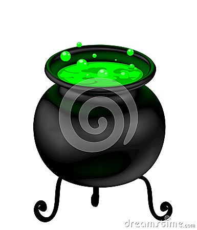 Witch cauldron Vector Illustration