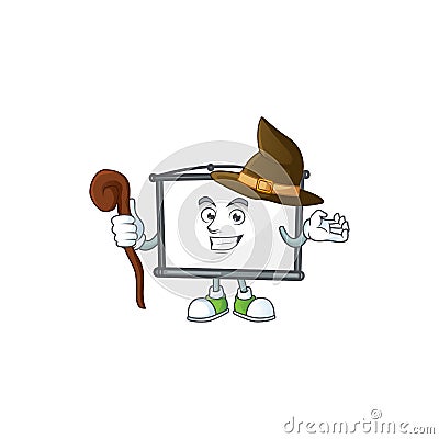 Witch empty project screen for presentation object. Vector Illustration