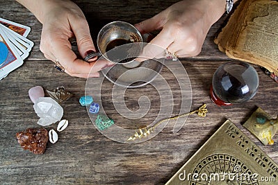 Witch - fortune teller Stock Photo