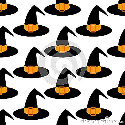 Witch hat pattern Vector Illustration