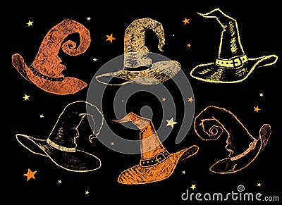 Witch hats. Stock Photo