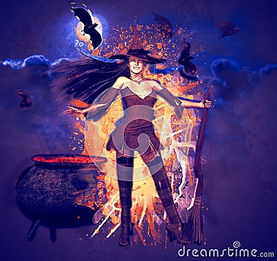 Witch Stock Photo