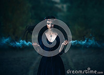 witch to conjure Stock Photo