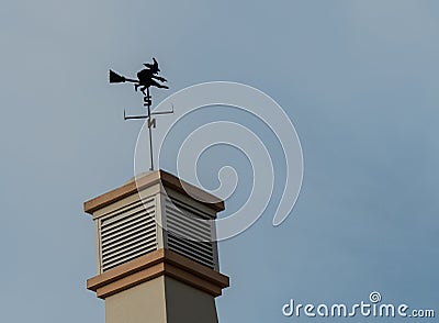 Witch weather vane Stock Photo