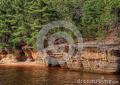 Witches Gulch is a hidden Attraction in Wisconsin Dells and can Stock Photo