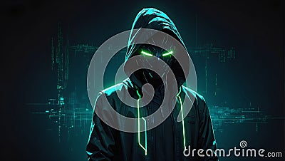 Binary Mirage: Unseen Code Whispers. Generative AI Stock Photo