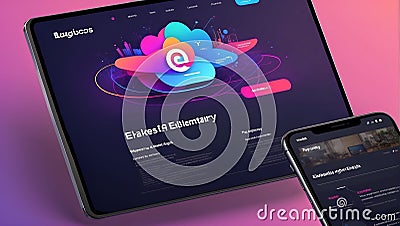 ai wonders: crafting your website's visual journey. generative ai Stock Photo