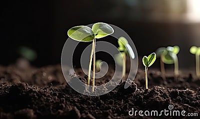 Witnessing the growth of plant seedlings is truly amazing Stock Photo