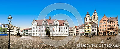 The Main Square of Luther City Wittenberg in Germany Editorial Stock Photo