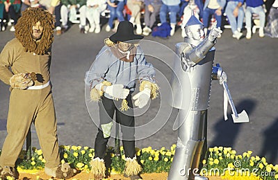 Wizard of Oz Float in Rose Bowl Parade, Pasadena, California Editorial Stock Photo